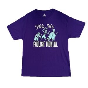 Disney Haunted Mansion Foolish Mortals Shirt Size XL Vacation Travel Theme Park